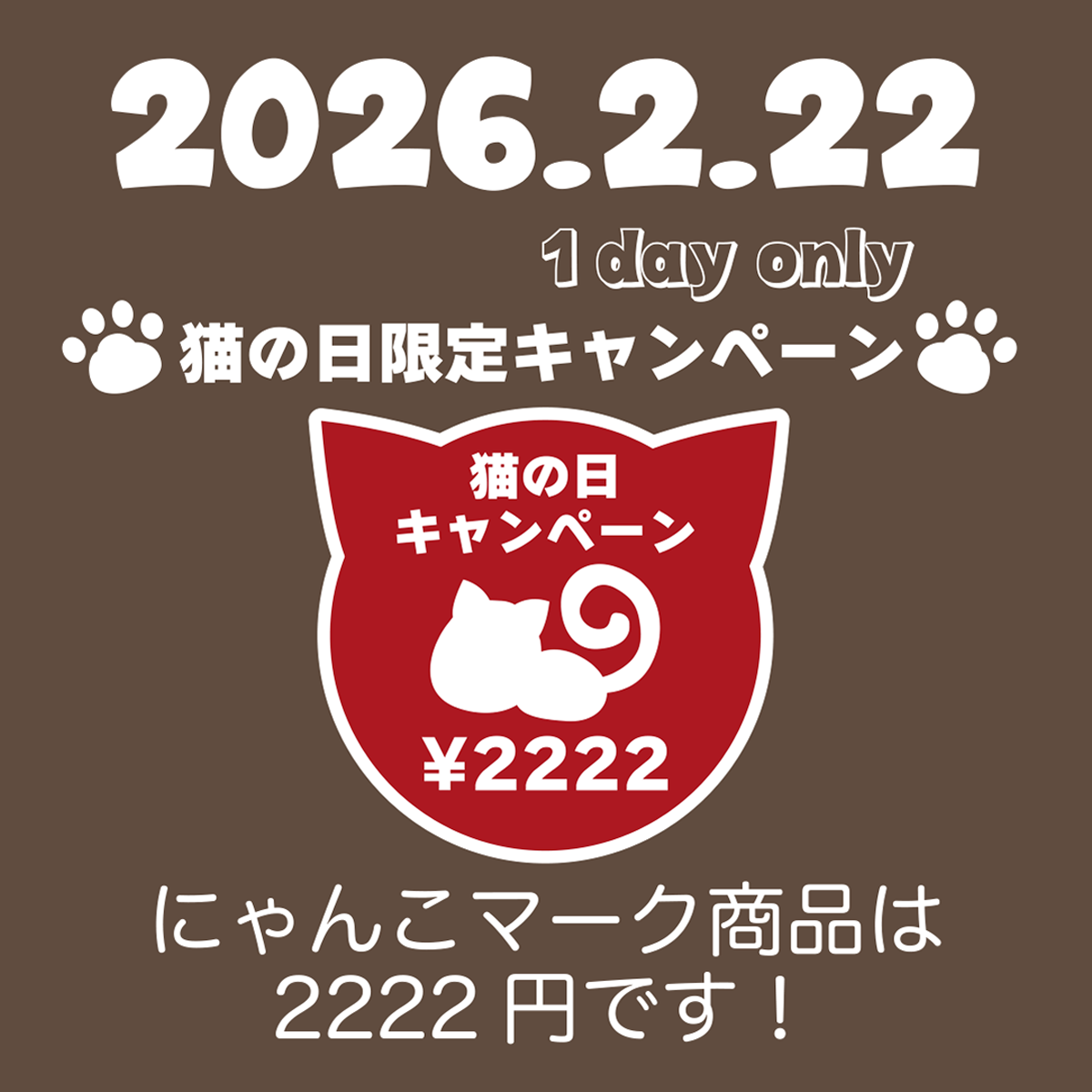 猫の日🐾キャンペーンご案内
