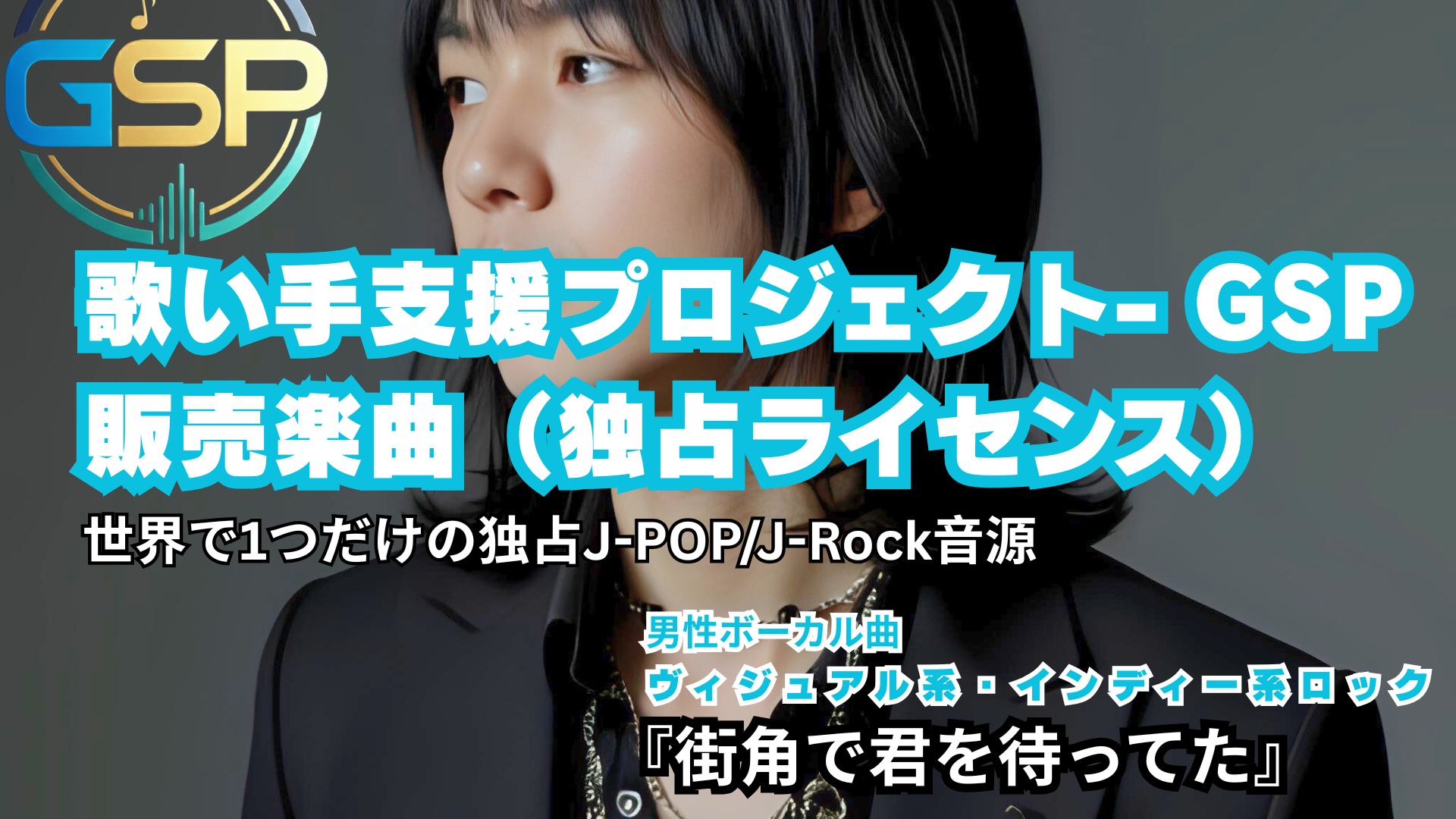 【歌い手支援GSPブログ】新曲紹介｜ビジュアル系・インディー系ロック GSP-『街角で君を待ってた』