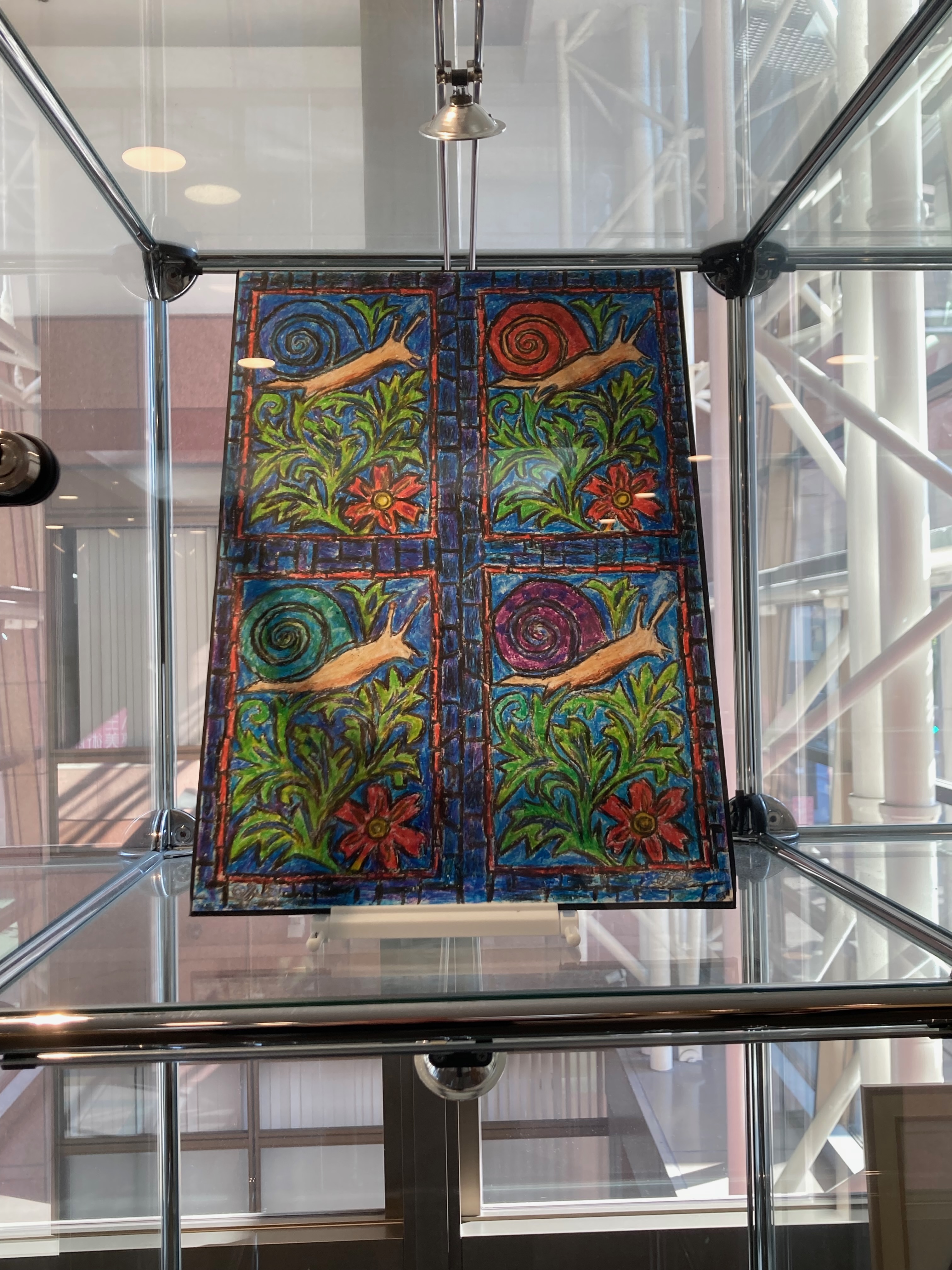 八王子市夢美術館にてカタツムリの作品を展示中