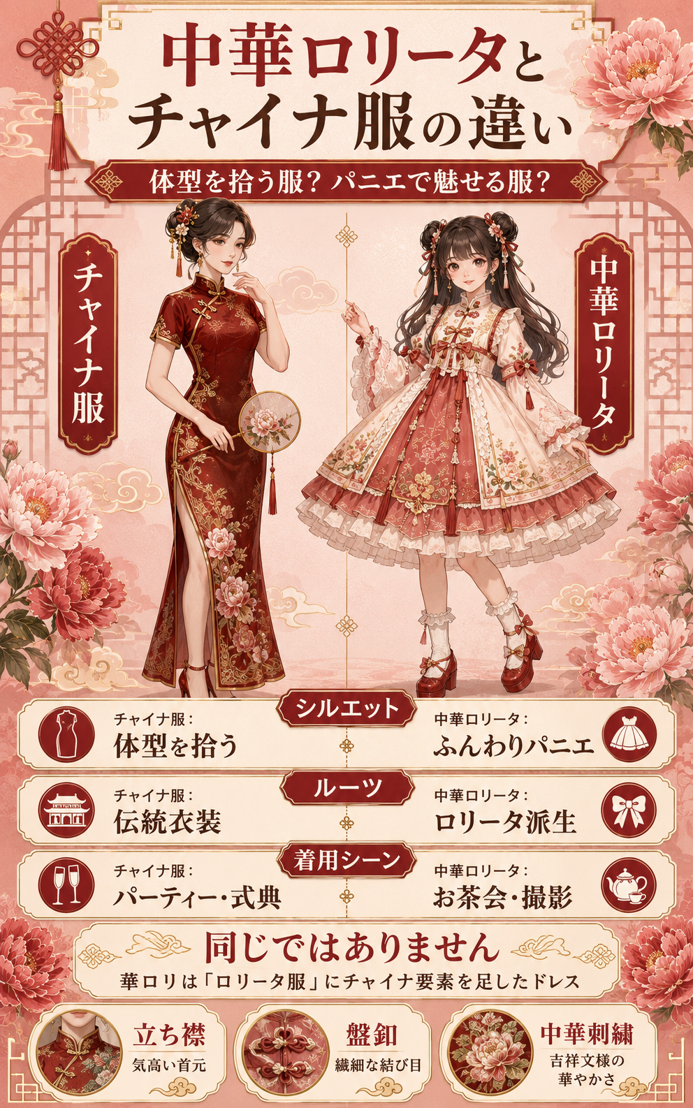 中華ロリータとチャイナ服の違いを解説!お人形で高貴な華ロリの定義