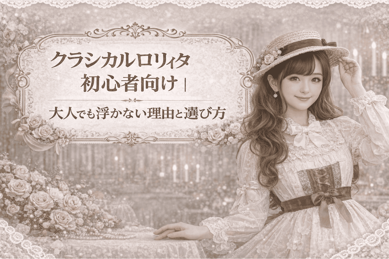 クラシカルロリィタ初心者向け｜大人でも浮かない理由と選び方