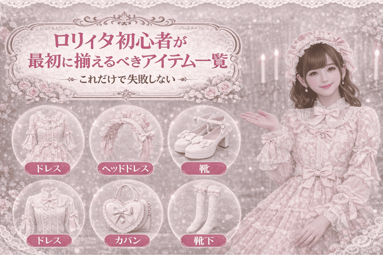 ロリィタ初心者が最初に揃えるべきアイテム一覧｜これだけで失敗しない