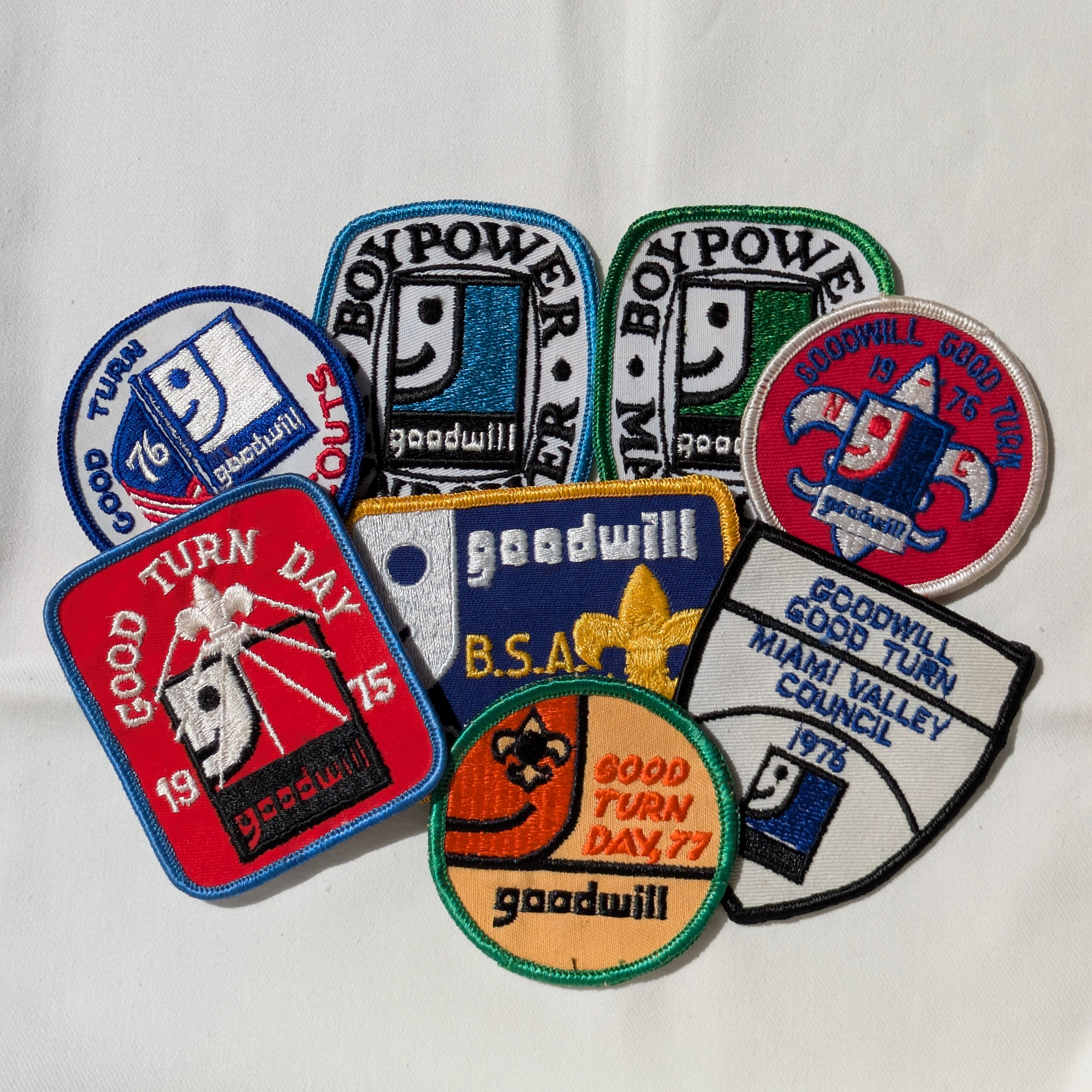 "GOOD TURN DAY" Vintage Patches