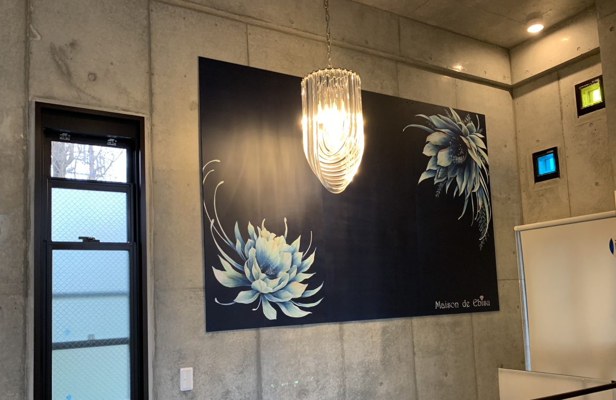 チョークアートのオーダーメイド看板