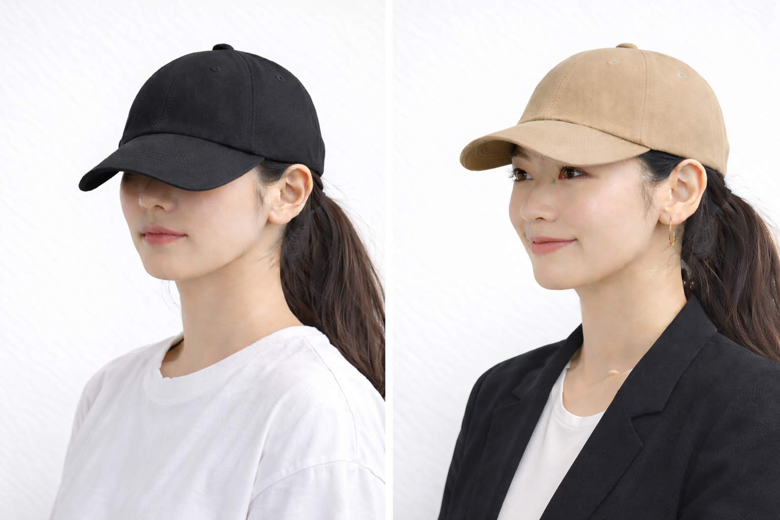 キャップは「被り方」で印象が変わる