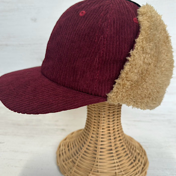 耳あて付きコーデュロイキャップ｜冬の防寒に使いやすいCAP