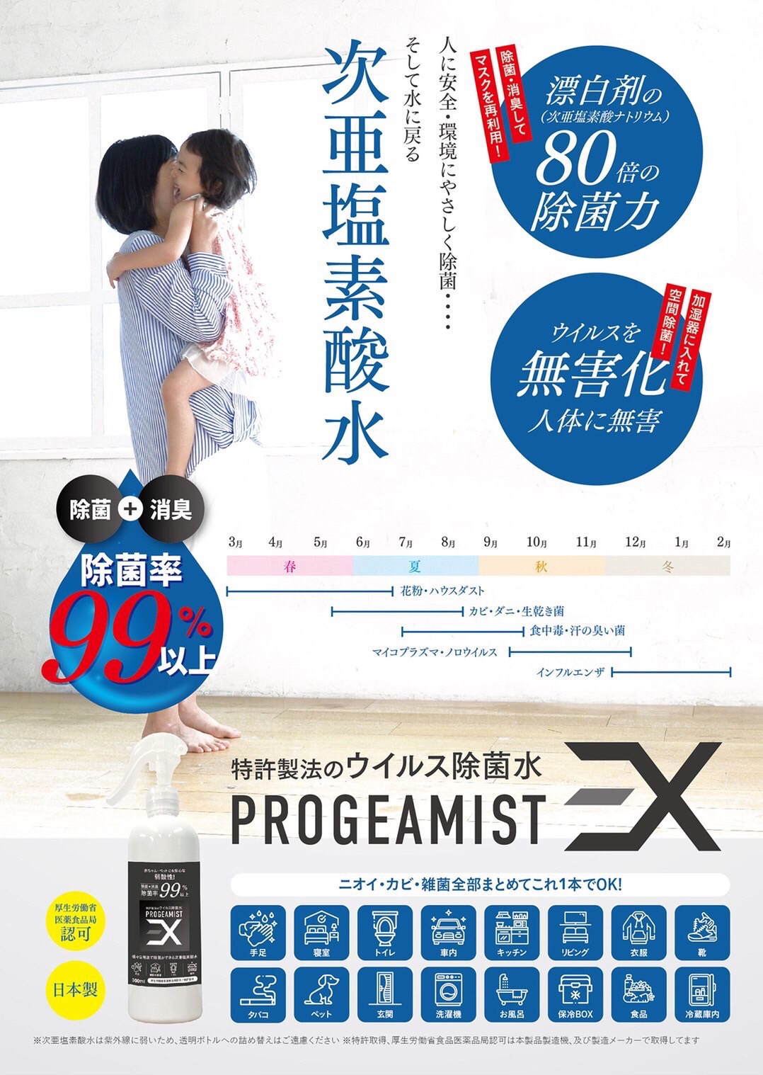 近日、次亜塩素酸水　限定数入荷します！