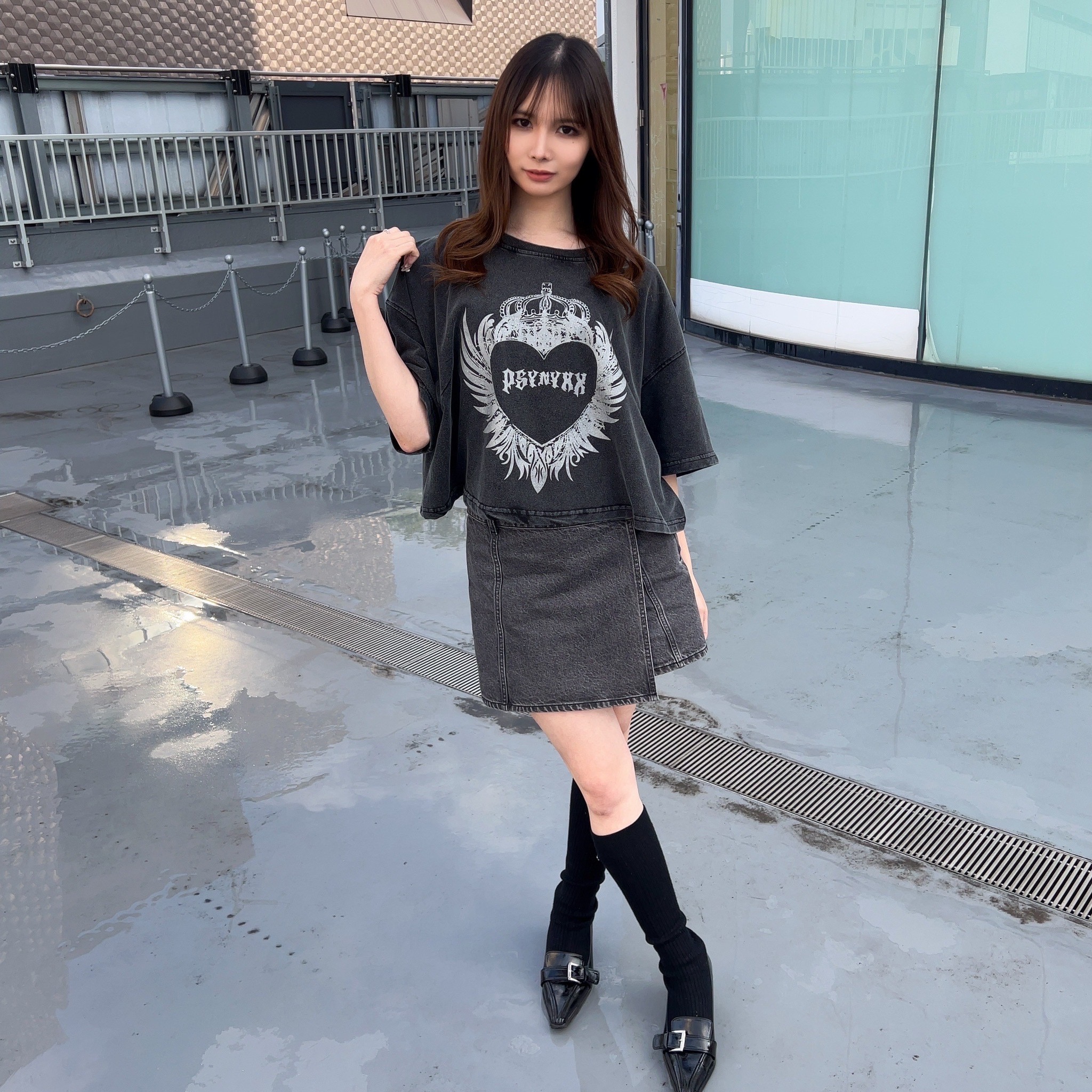 ショート丈がトレンド！ピグメントショートTシャツ！