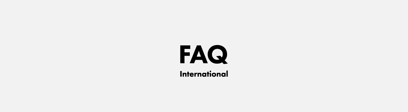 International Shipping FAQ