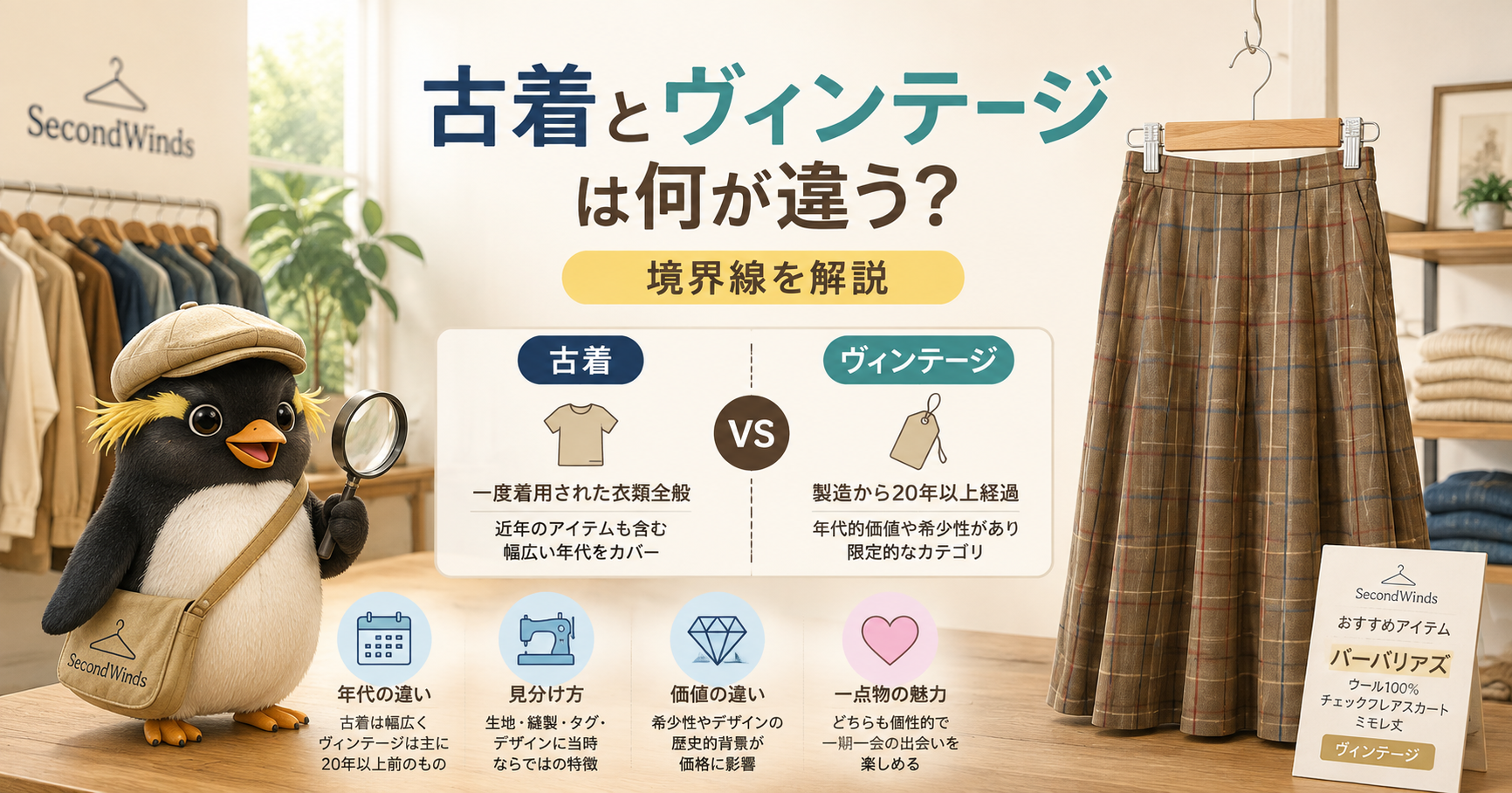 古着とヴィンテージは何が違う?境界線を解説