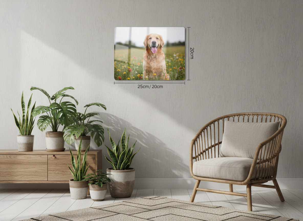 家族の一員であるペットの思い出。色褪せない「メタルパネル」でインテリアとして飾りませんか?