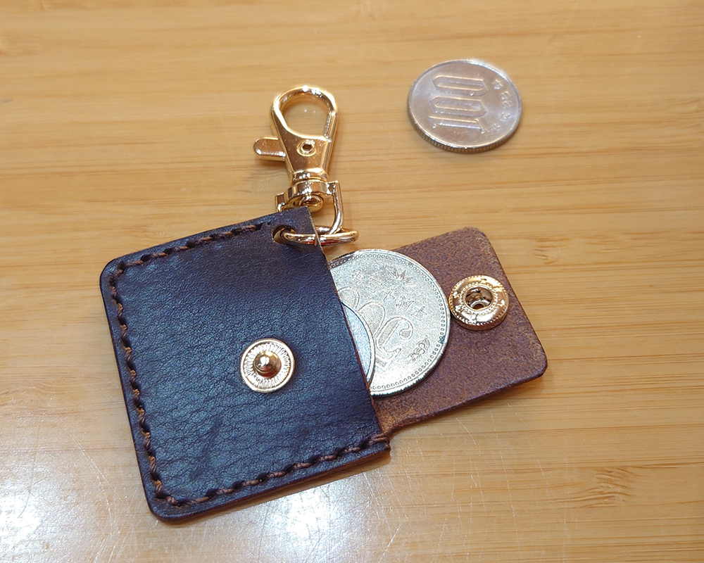 【無料型紙】はぎれでつくるコインケース キーホルダー作り方・型紙