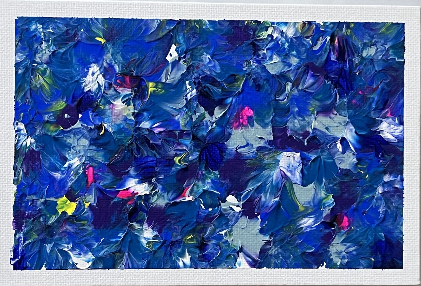 花園をイメージした抽象画の描き方