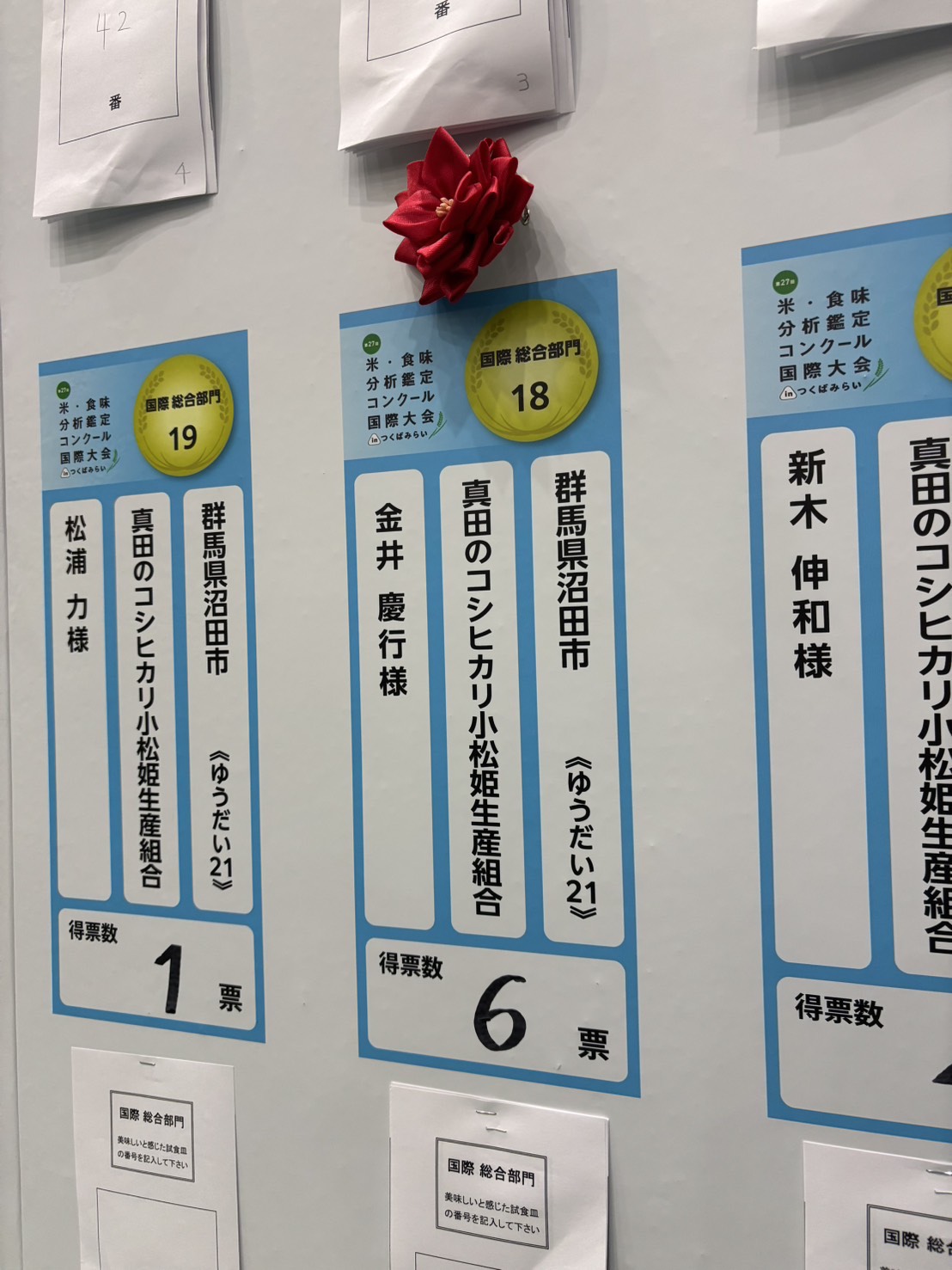 【ご報告】第27回米・食味分析鑑定コンクール国際大会国際総合部門「金賞」受賞