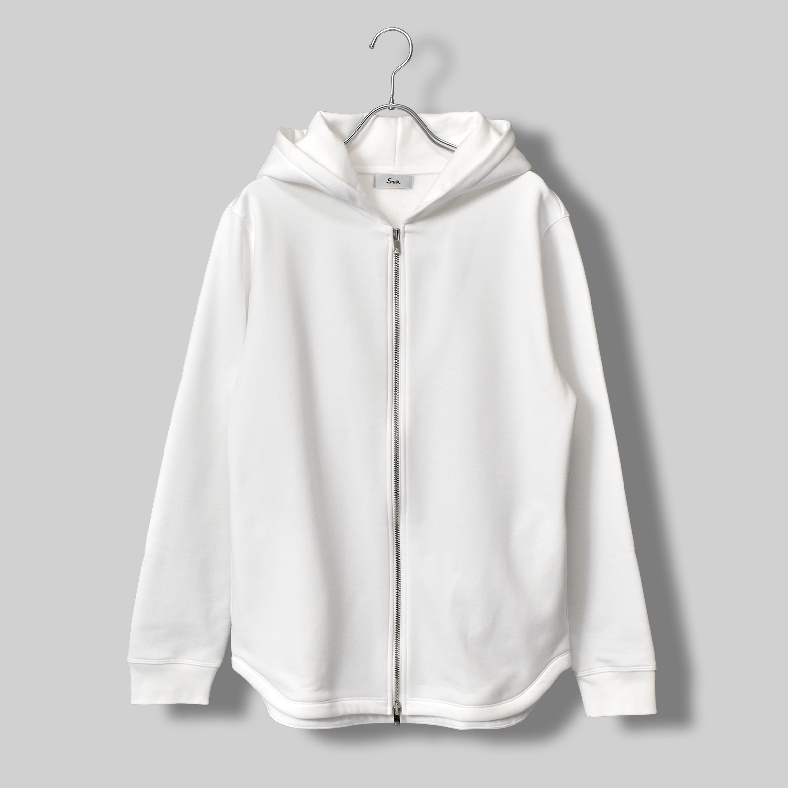 軽くて暖かいドレス顔のジップパーカー 【Airy Dress Zip Hoodie】