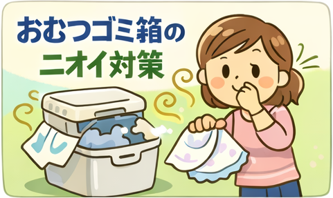 おむつゴミ箱の“ツン”とした臭いを何とかしたい!おむつ臭のリセット習慣
