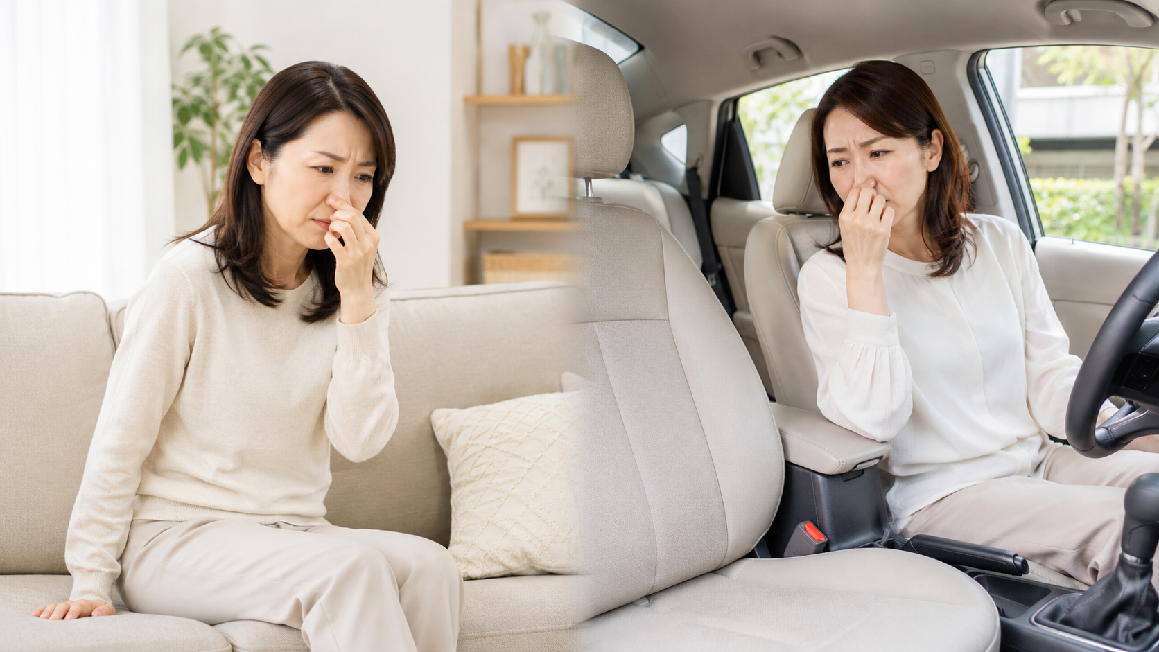 車内・ソファのニオイが気になるときに｜洗いにくい場所の基本対策とケア方法