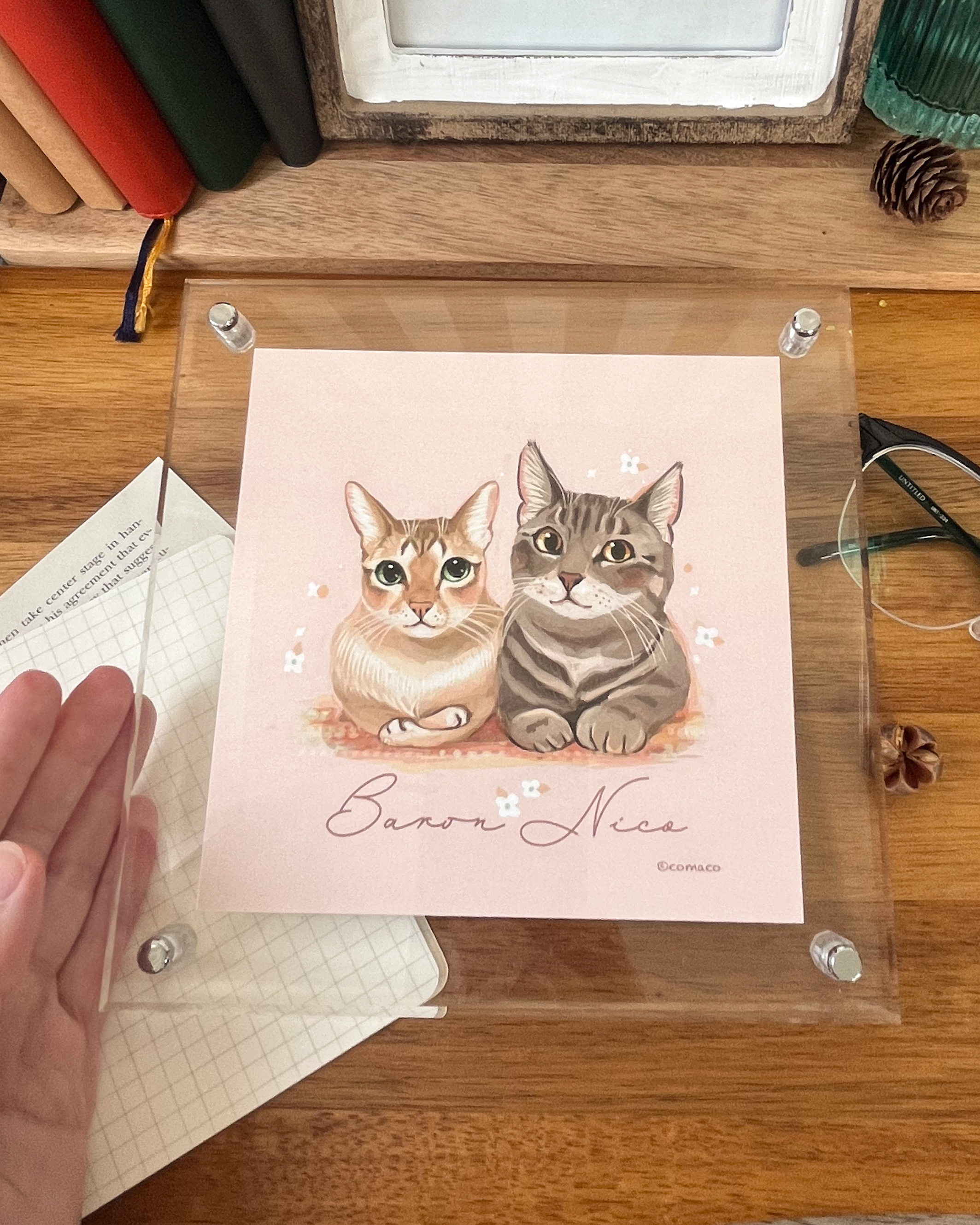 うちの子の似顔絵を玄関やリビングに飾る魅力