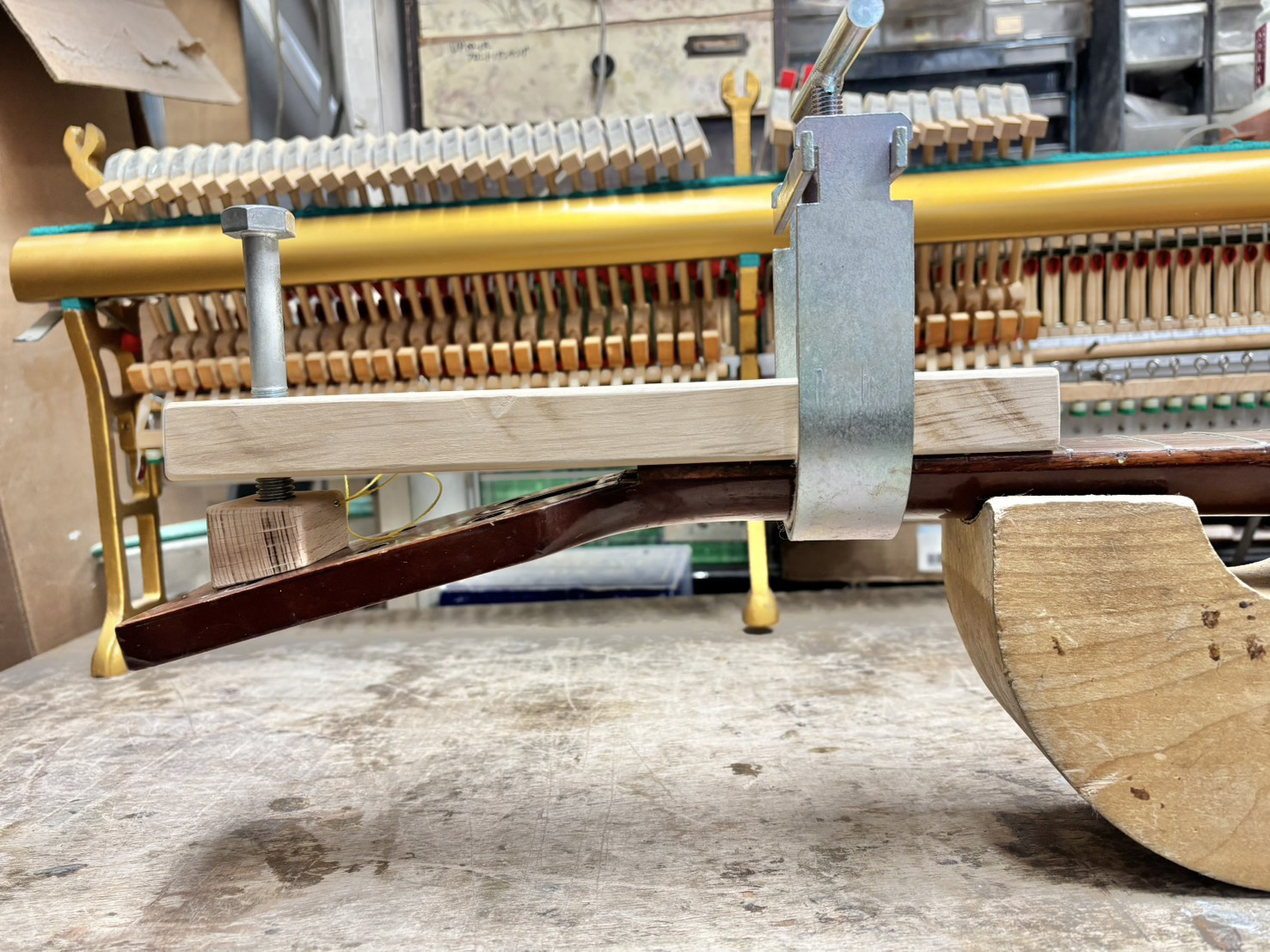 【リペア日記🛠】アコギネック折れ修理（補強・塗装有）