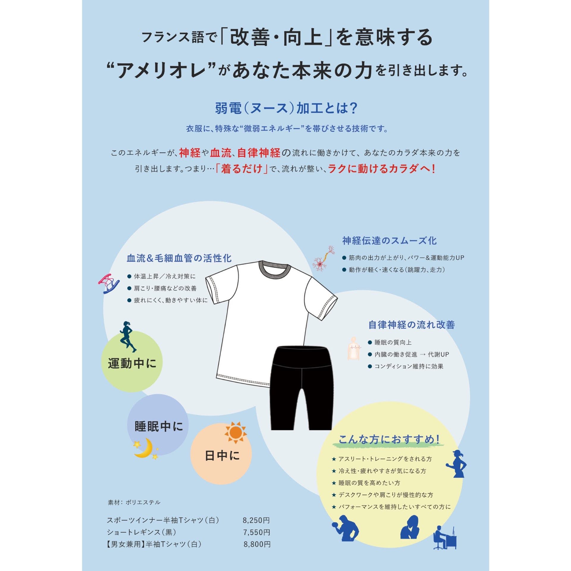 再入荷致しました  アメリオレ  Tシャツ・インナー