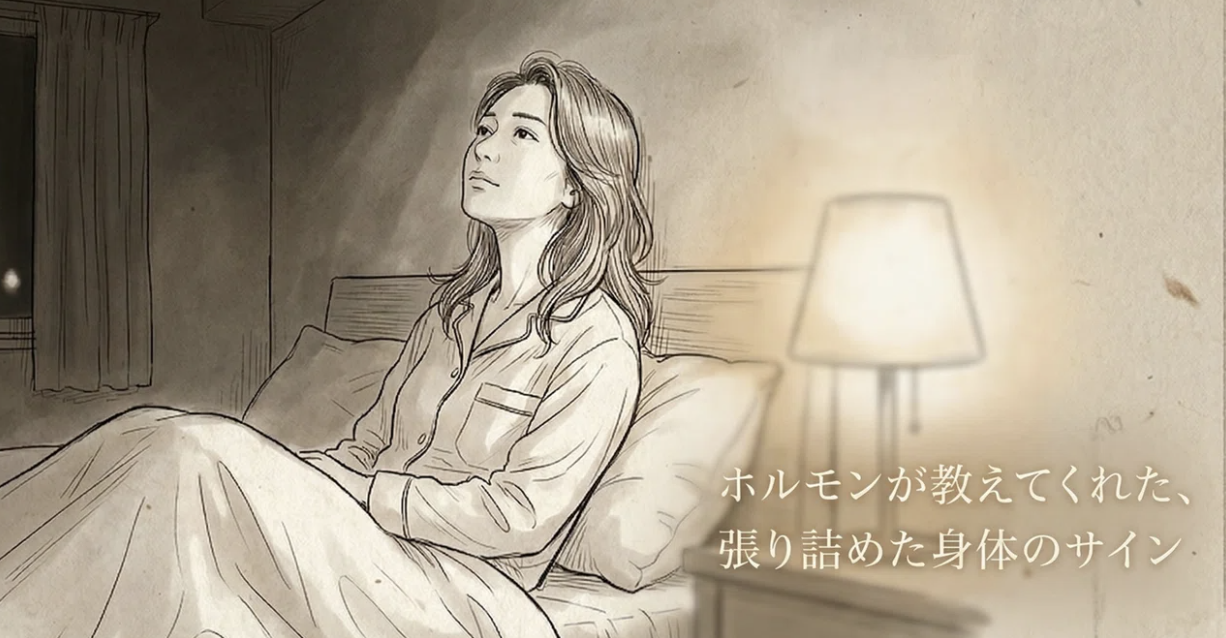夜中の3時に、目が覚める。ホルモンが教えてくれた、張り詰めた身体のサイン。