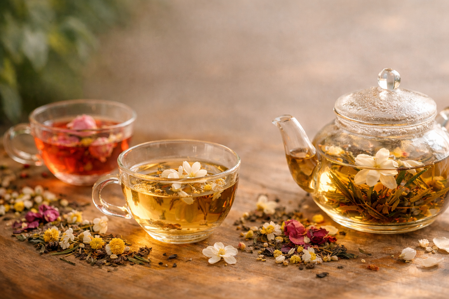 花茶とは？ハーブティーとの違い