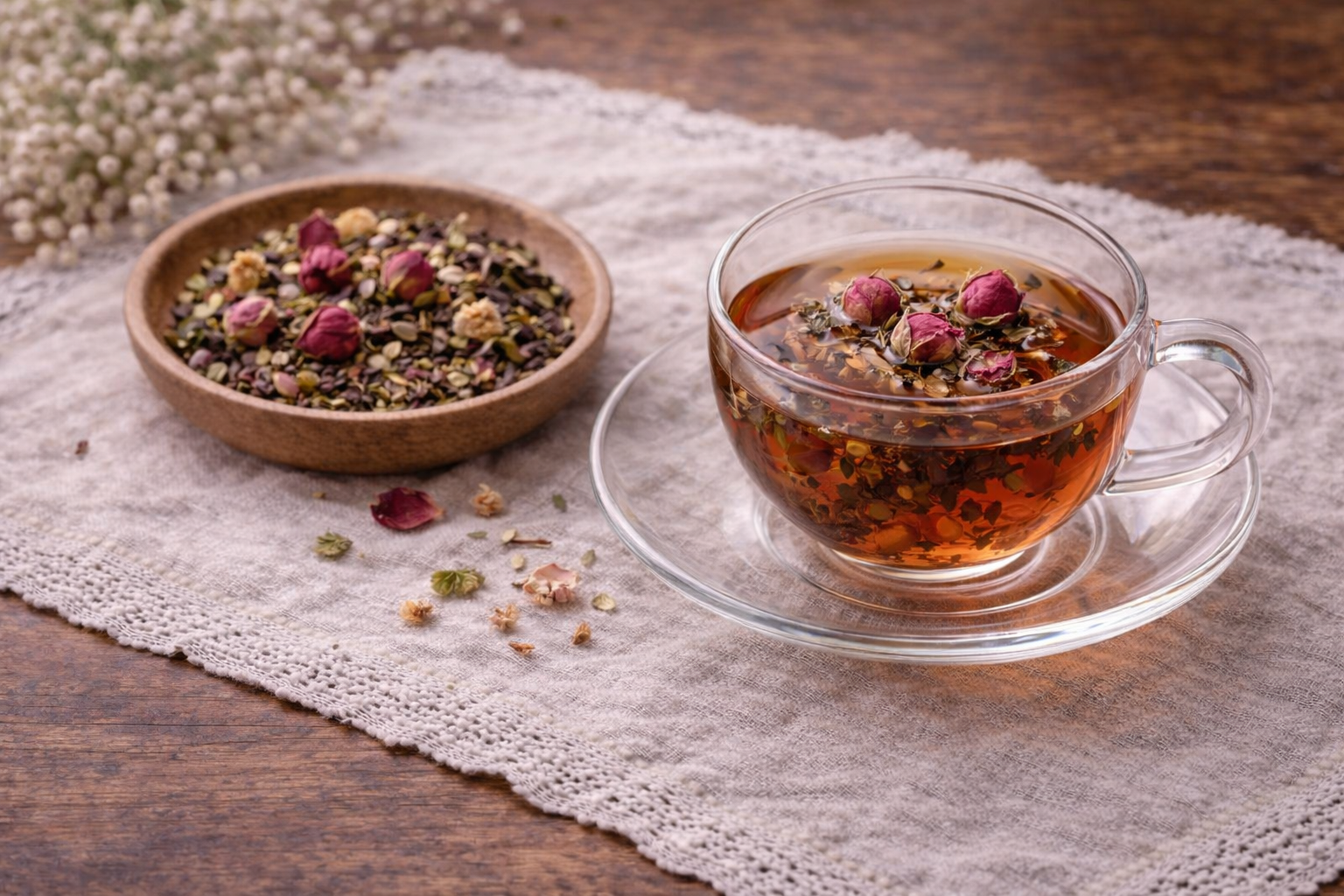 ブレンド花茶のお店を準備中です♪