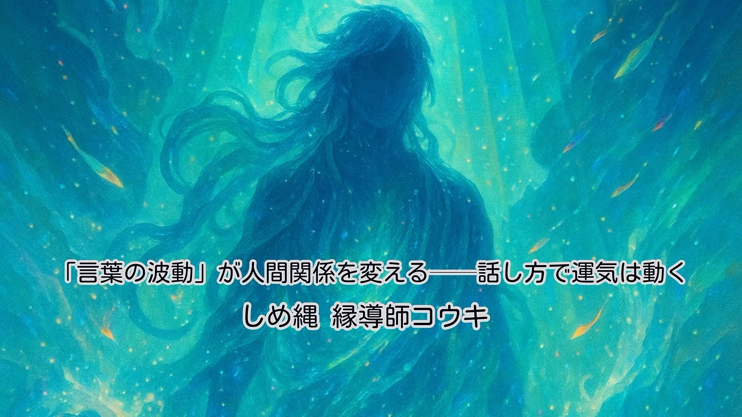 言葉の波動が人間関係を変える──話し方で運気は動く|しめ縄 縁導師コウキ