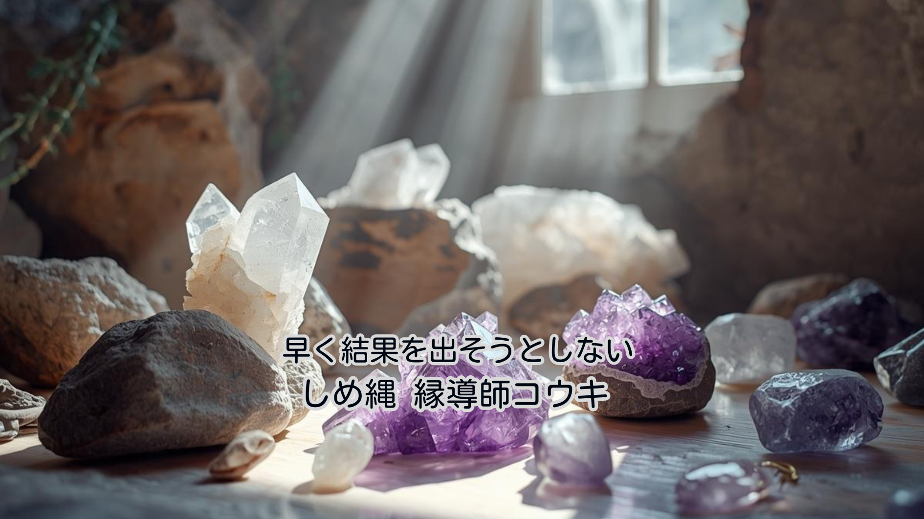 早く結果を出そうとしない