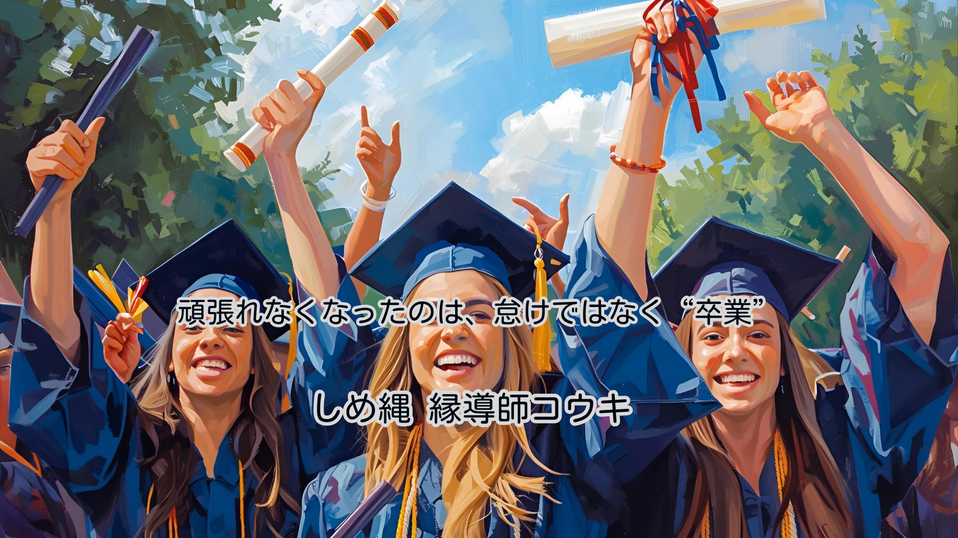 頑張れなくなったのは、怠けではなく“卒業”｜しめ縄 縁導師コウキ