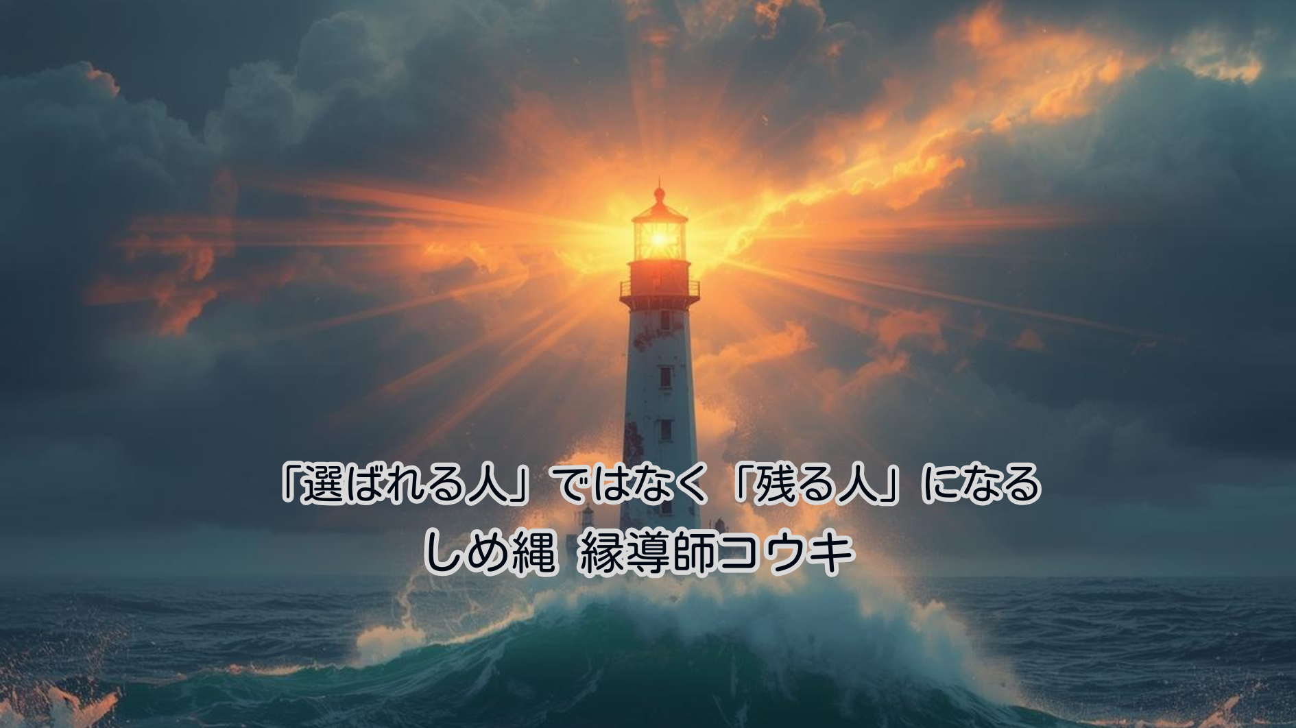 「選ばれる人」ではなく、「残る人」になる
