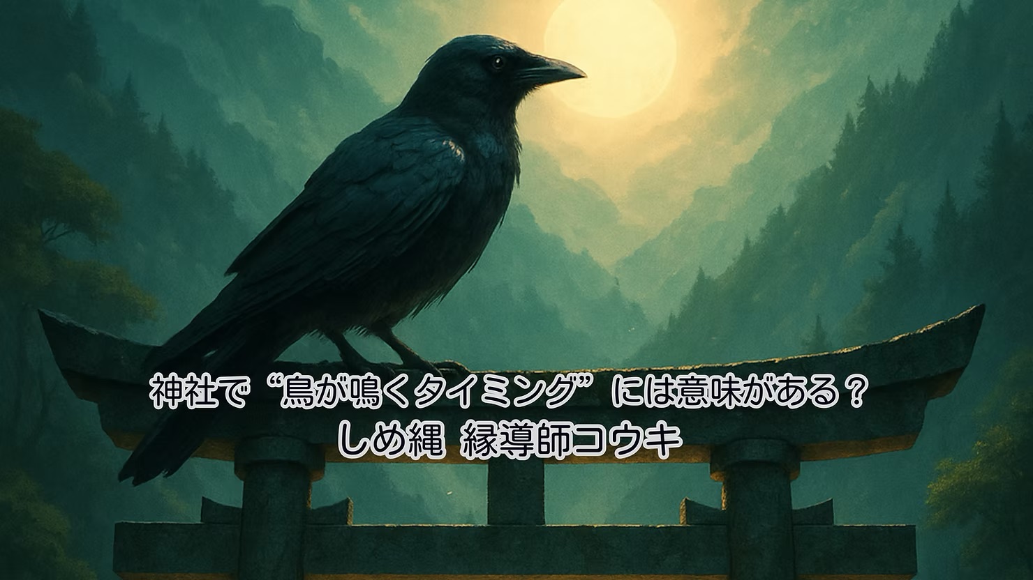 神社で“鳥が鳴くタイミング”には意味がある?|しめ縄 縁導師コウキ