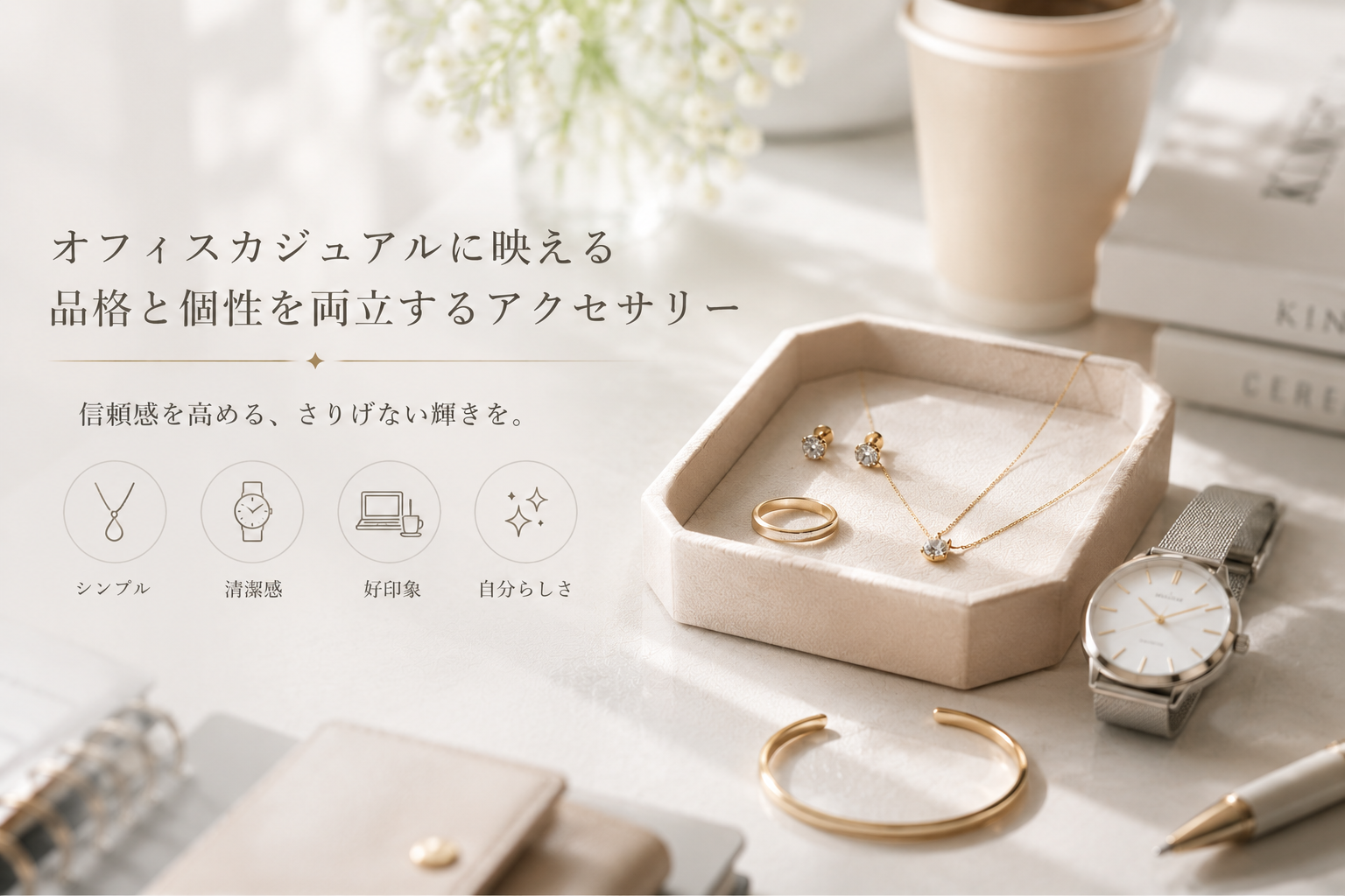オフィスカジュアルにおけるアクセサリーの選び方：品格と個性を両立させるマナー