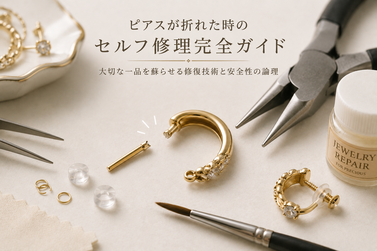 ピアスが折れた時のセルフ修理術：大切な一品を蘇らせる修復技術と安全性の論理