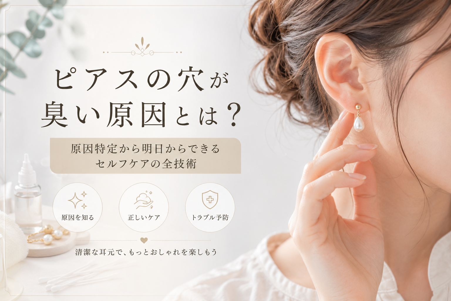ピアスの穴が臭い原因とは？原因特定から明日からできるセルフケアの全技術
