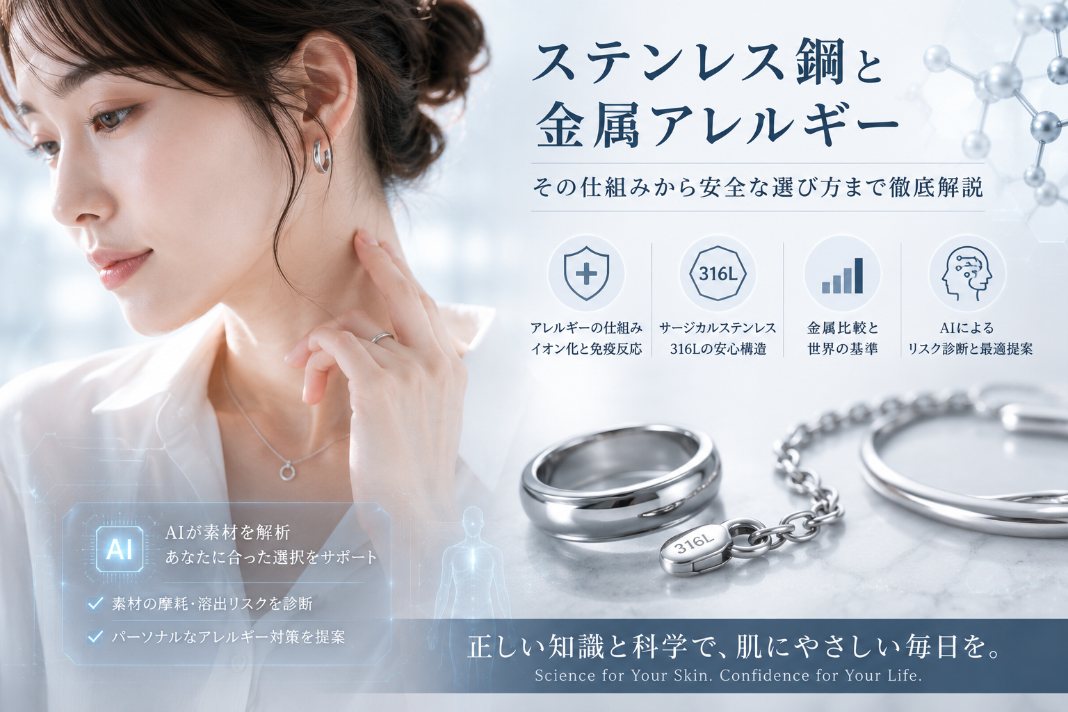 ステンレス鋼と金属アレルギー：その仕組みから安全な選び方まで徹底解説
