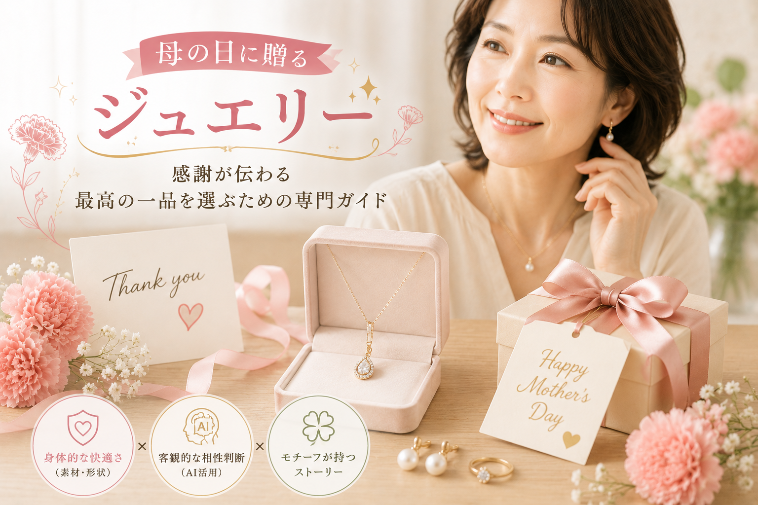 母の日に贈るジュエリーの決定版｜感謝が伝わる最高の一品を選ぶための専門ガイド