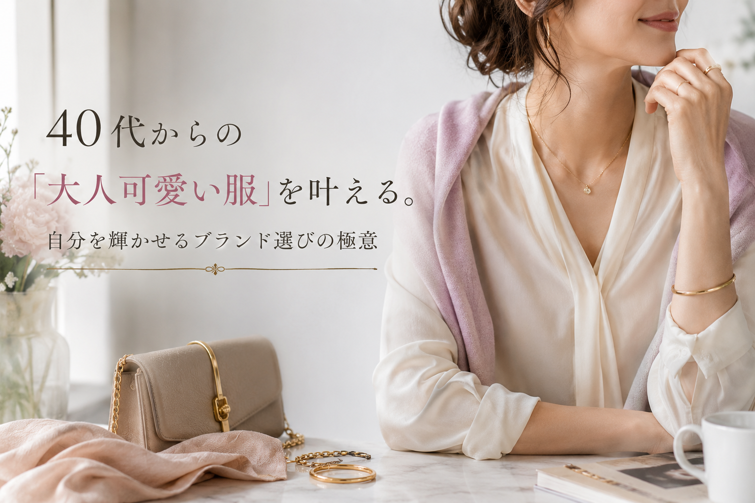 40代からの「大人可愛い服」を叶える。自分を輝かせるブランド選びの極意