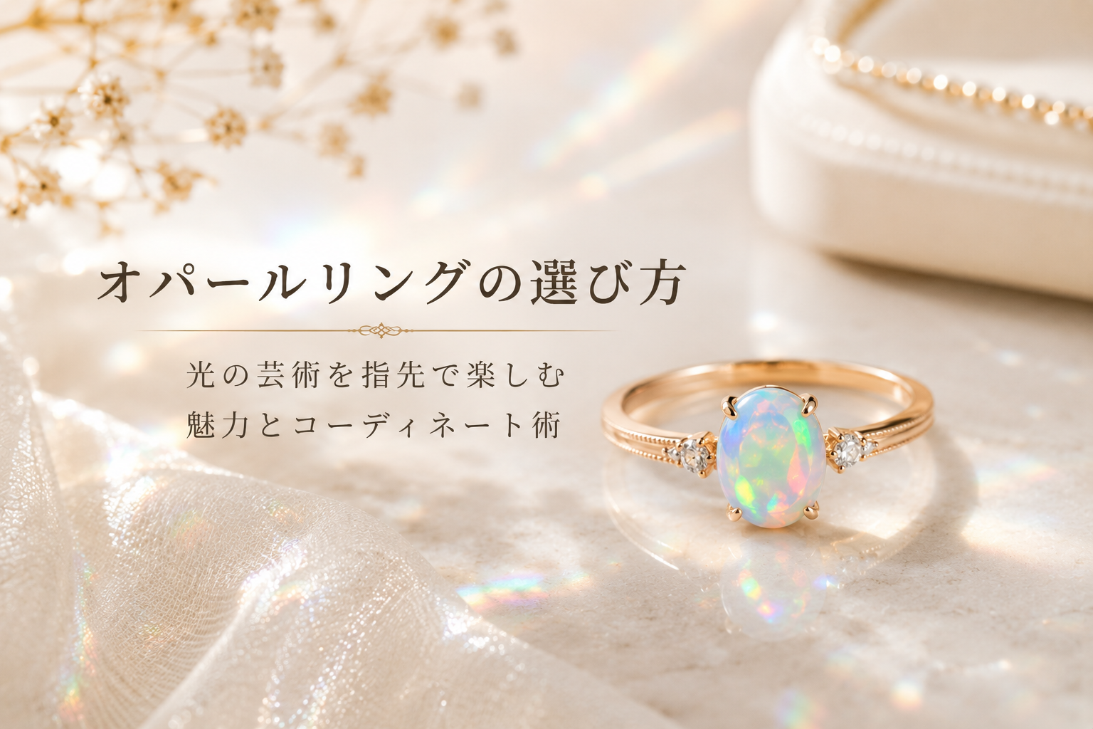 オパールリングの選び方：光の芸術を指先で楽しむ魅力とコーディネート術