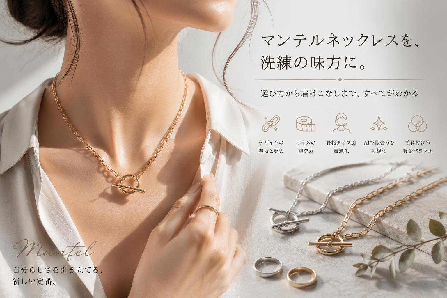 マンテルネックレスが「ダサい」って本当？おしゃれに見せる洗練のスタイリング術