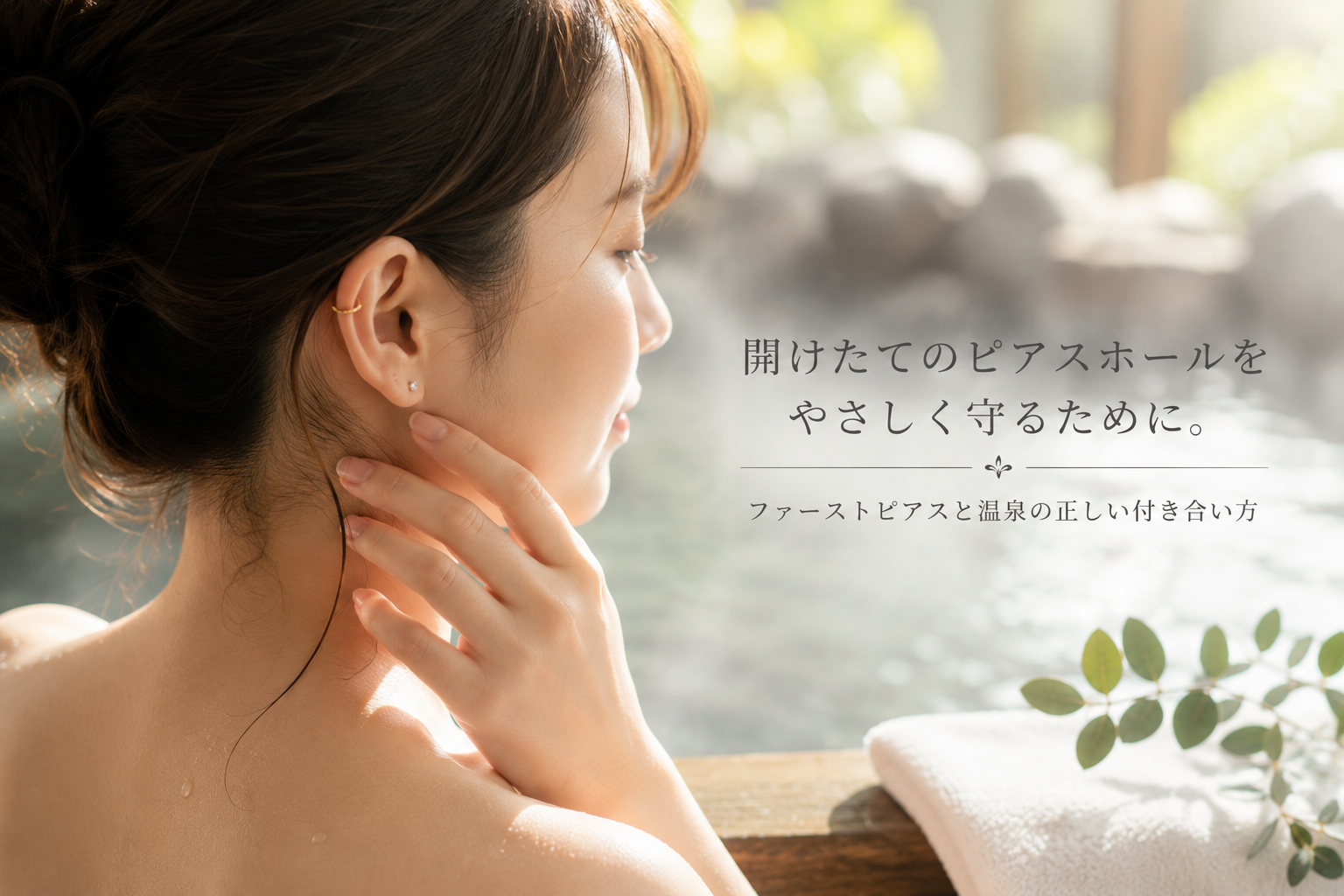 ファーストピアスと温泉：開けたてのピアスホールを守るための科学と実践的知恵