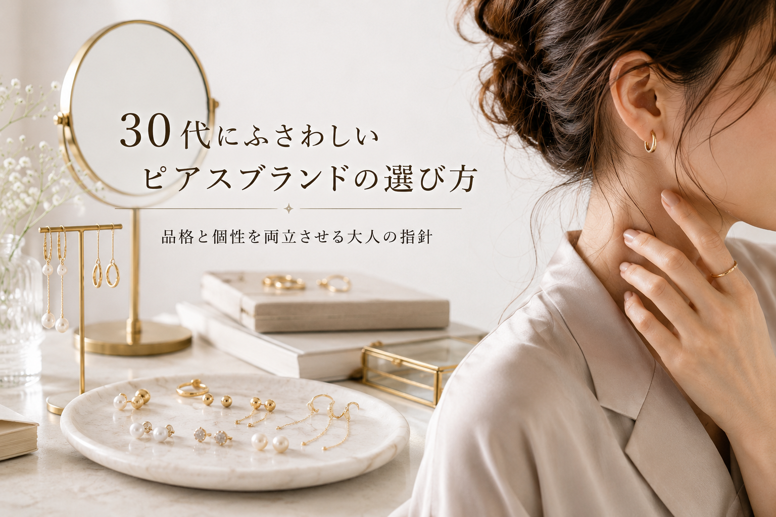 30代にふさわしいピアスブランドの選び方：品格と個性を両立させる大人の指針