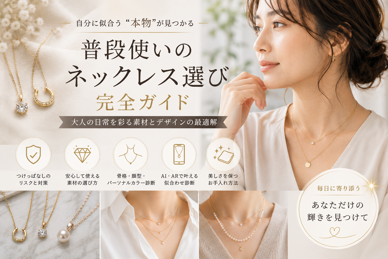 普段使いのネックレス選び：大人の日常を彩る素材とデザインの最適解