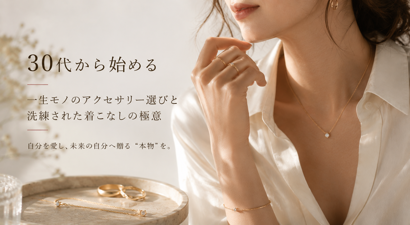 30代から始める、一生モノのアクセサリー選びと洗練された着こなしの極意
