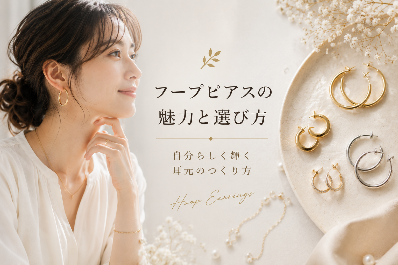 フープピアスとは？魅力、選び方、そして美しく着けこなす秘訣