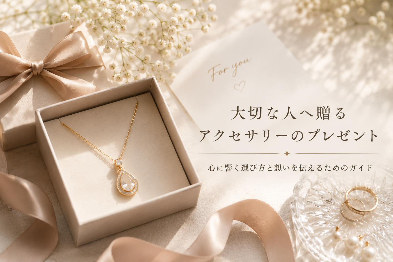 大切な人へ贈るアクセサリーのプレゼント:心に響く選び方と想いを伝えるためのガイド
