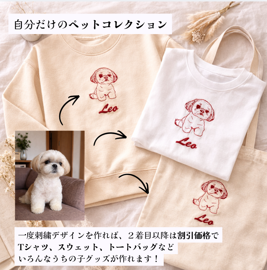 うちの子刺繍とは？ペット刺繍の魅力とオーダーについて