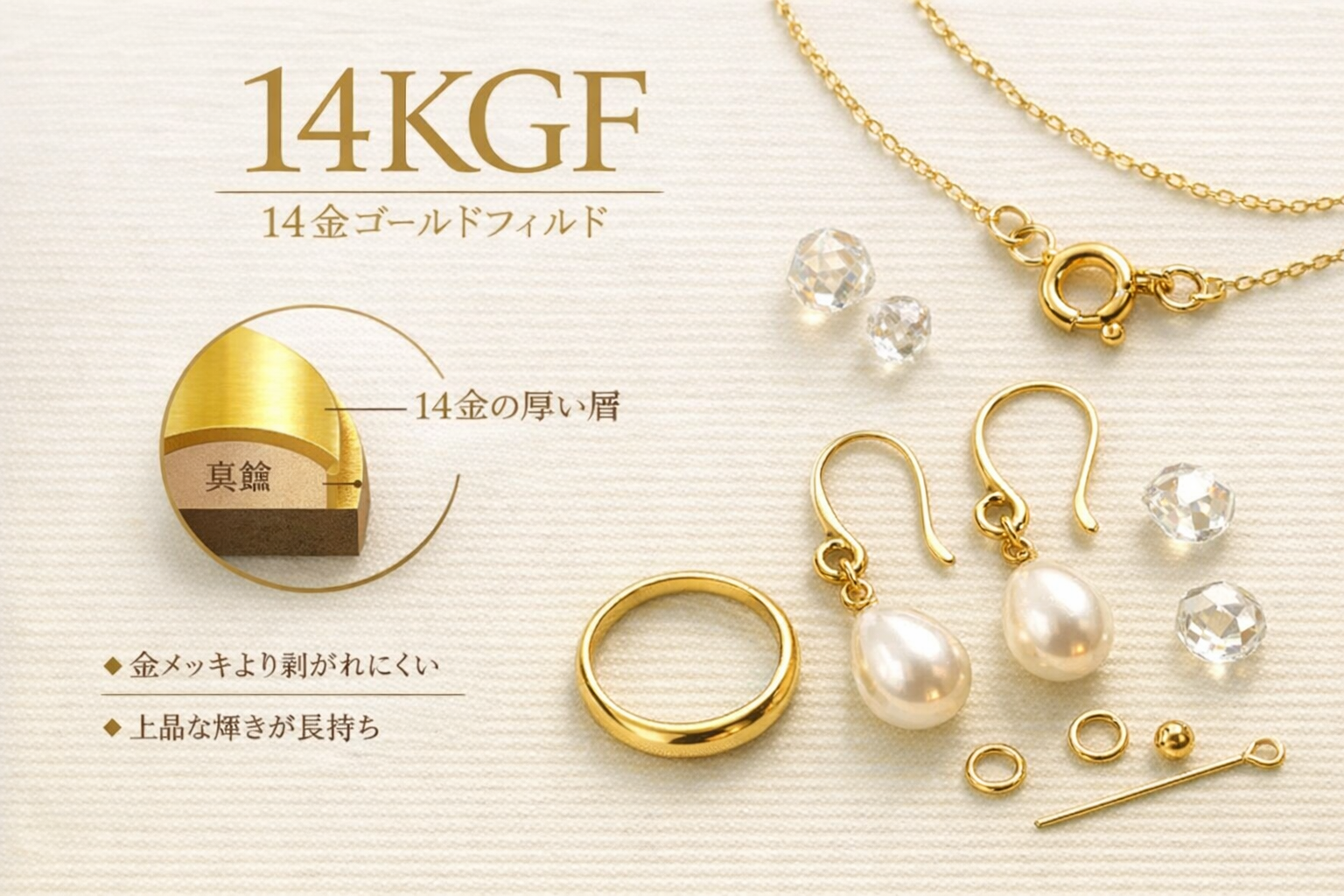 アクセサリーの金具について