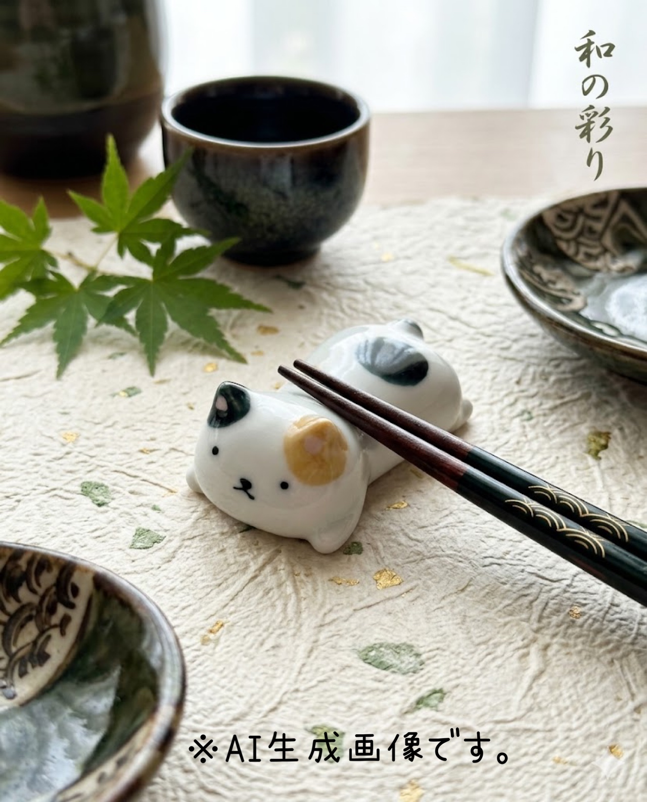 ゆる猫　箸置きミケ、シール帳　柴犬　入荷しました。