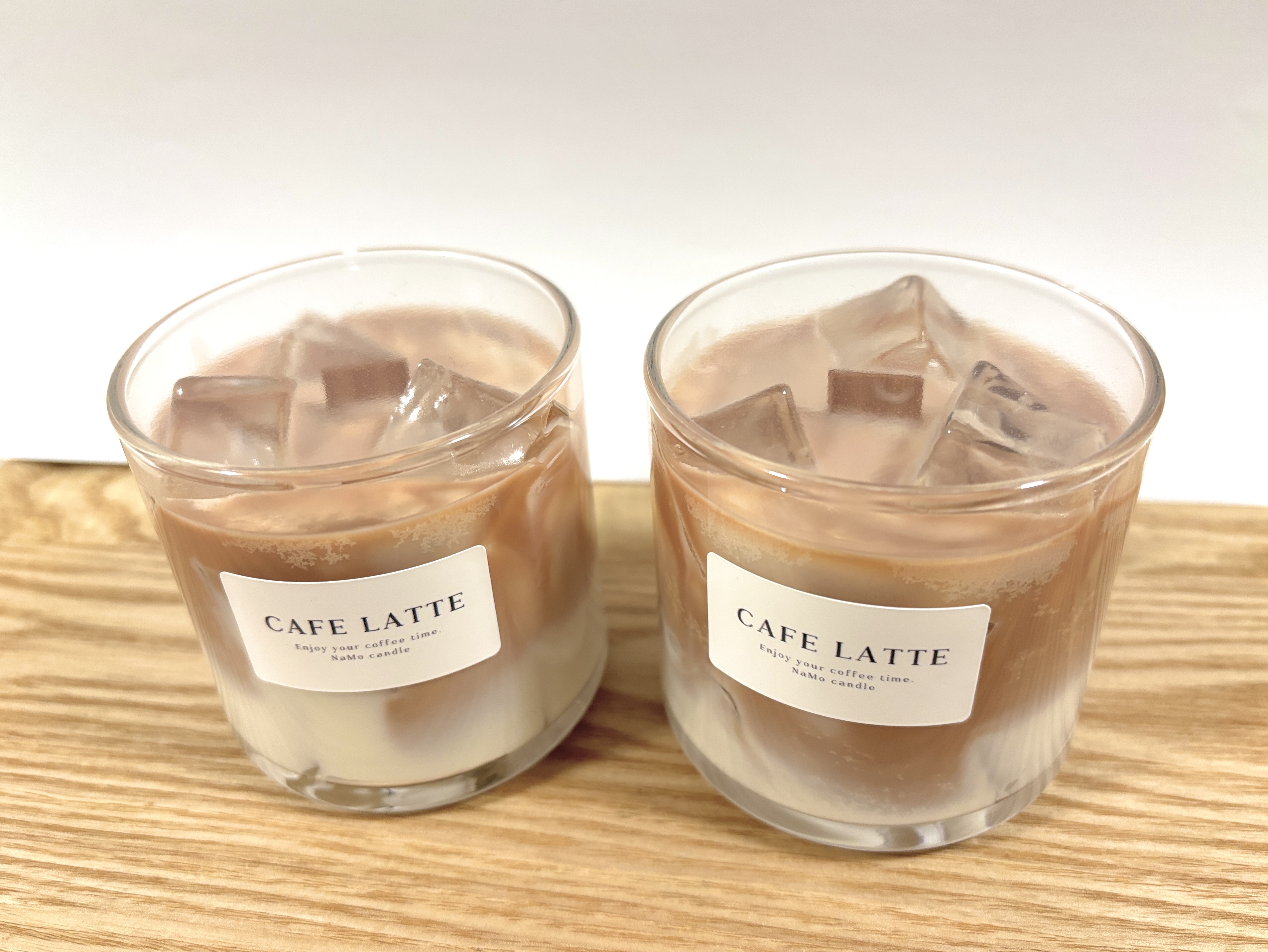 焚き火カフェラテキャンドル（無香料・木芯）在庫追加しました！